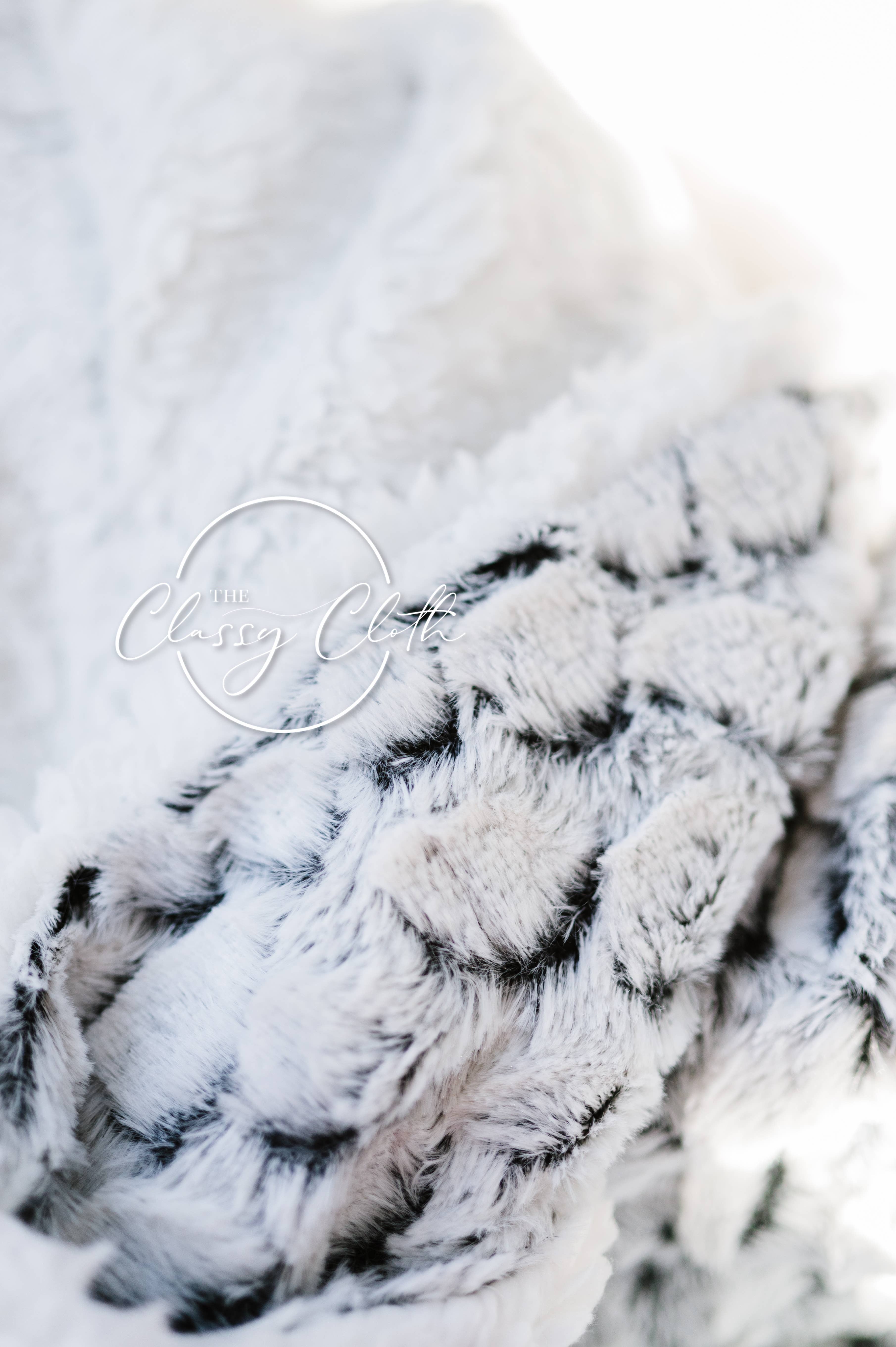 The Classy Cloth WS - Vendita all'ingrosso Plaid - Coperta in pelliccia sintetica super morbida - Grey Pebble RTS3