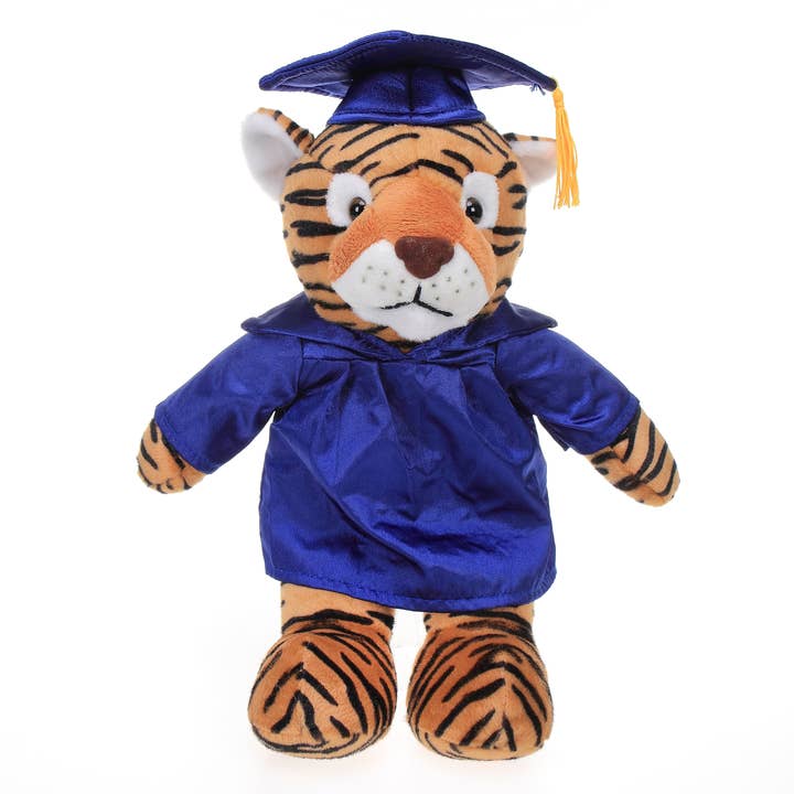 Plushland - Vente Peluche – enfant et bébé - Animaux de Remise des Diplômes - Tigre 11" avec impression p4