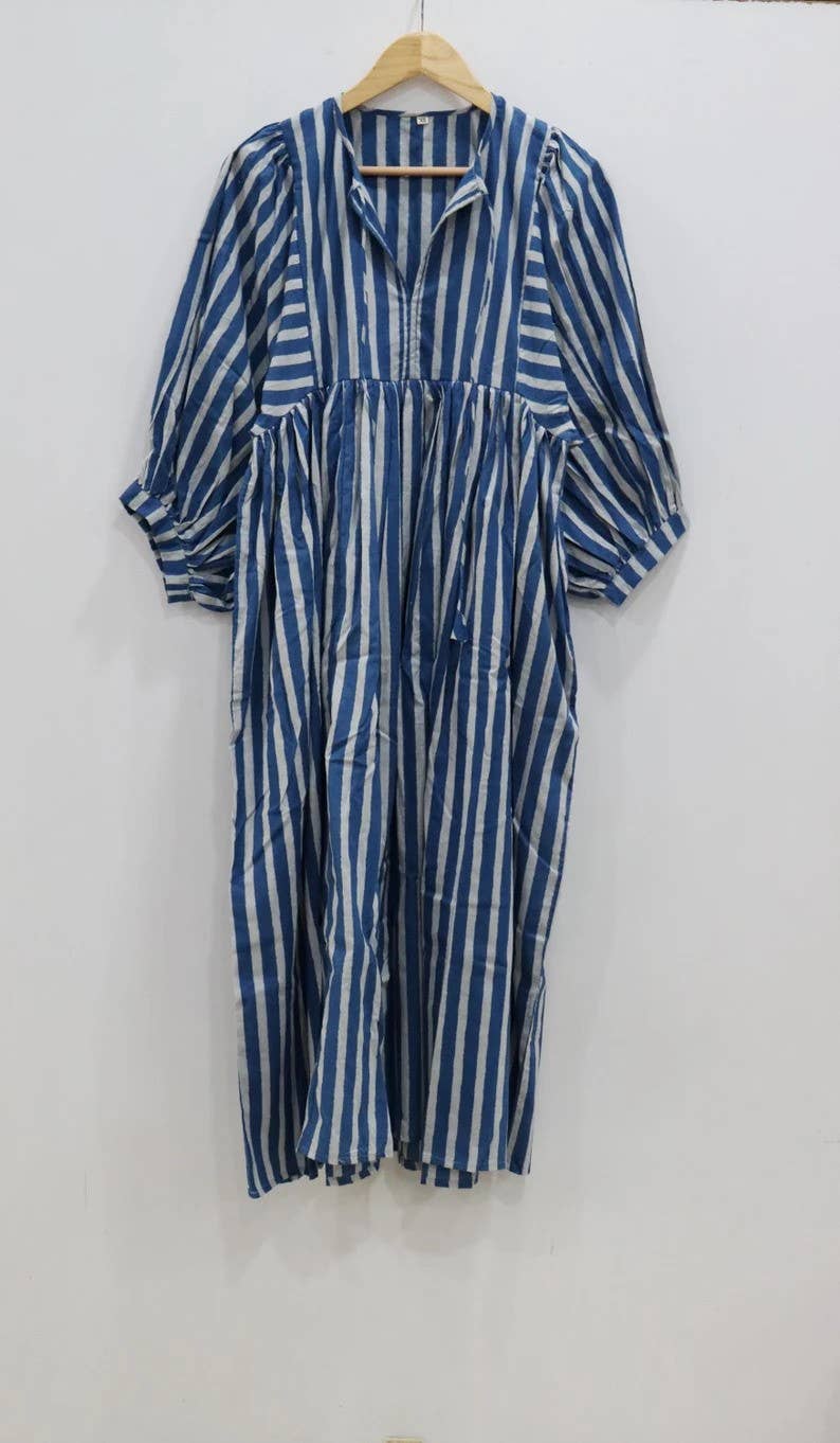 bhavnas boutique - Wholesale Dress - Women's - Indian Soft Cotton Printed Summer Dress Night Girl Dress2