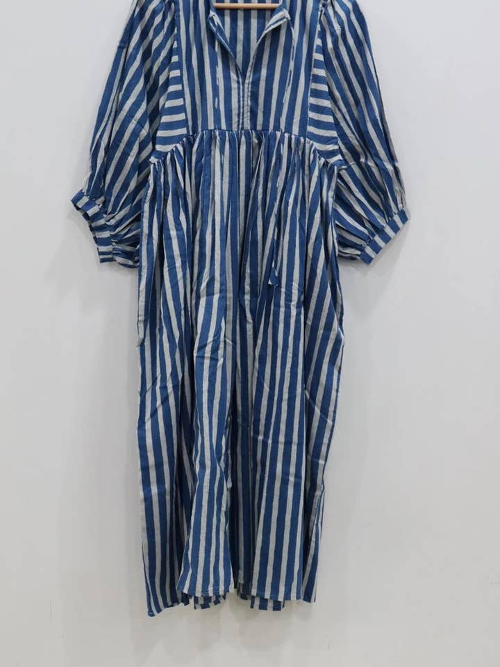 bhavnas boutique - Wholesale Dress - Women's - Indian Soft Cotton Printed Summer Dress Night Girl Dress2