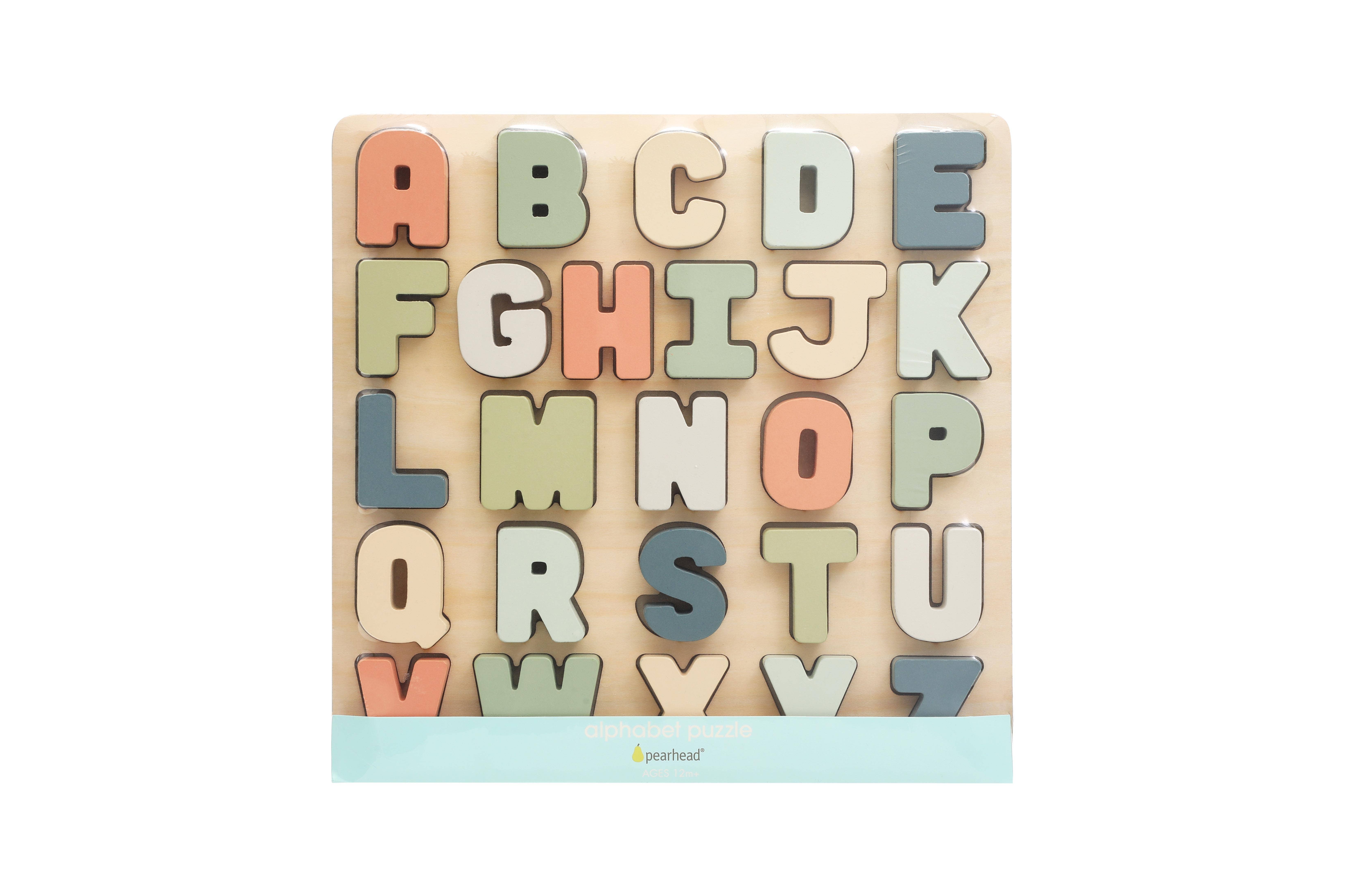 Pearhead - Wholesale Puzzle - Kids - Wooden Alphabet Puzzle, Montessori Learning Toy8