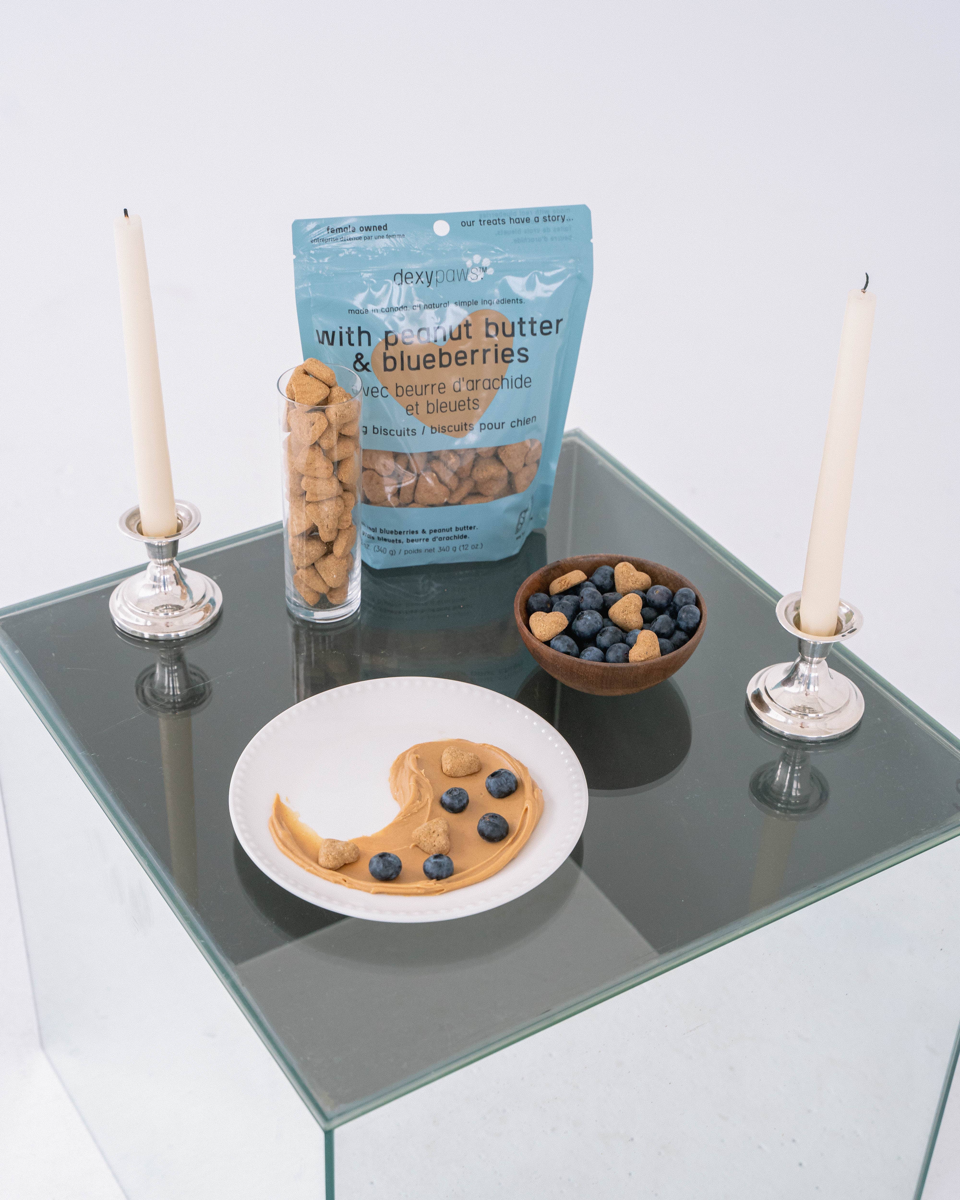 dexypaws - Vendita all'ingrosso Snack - Cani - Dolcetti per cani al burro di arachidi e mirtilli3