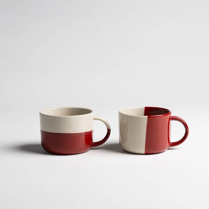 Rue Mug - Earth Red - Medium (Set of 2) for wholesale by Kindred Mugs