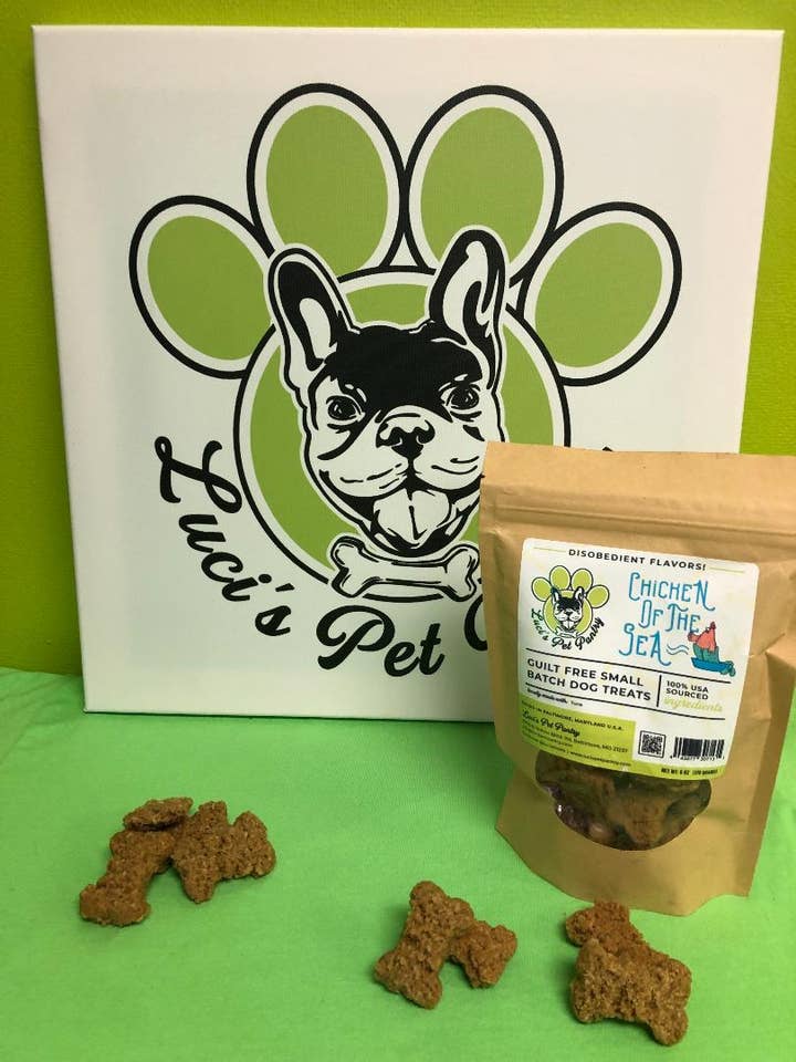 Chicken of the Sea Tuna Dog Biscuits 6 oz Treat Pouch-12Pack for wholesale by Luci's Pet Pantry