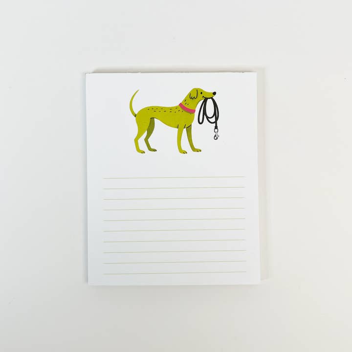 Pronto per una passeggiata Blocco note per cani – Blocco note a righe per amanti dei cani per la vendita all'ingrosso da parte di Sungy Side Up