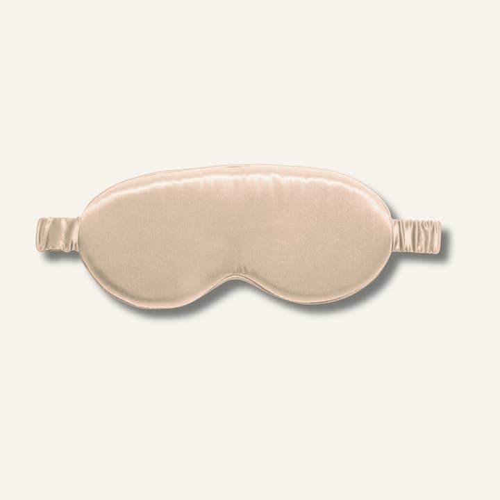 Silk Sleep Mask Regular Nude Champagne for wholesale by Sunday Silks