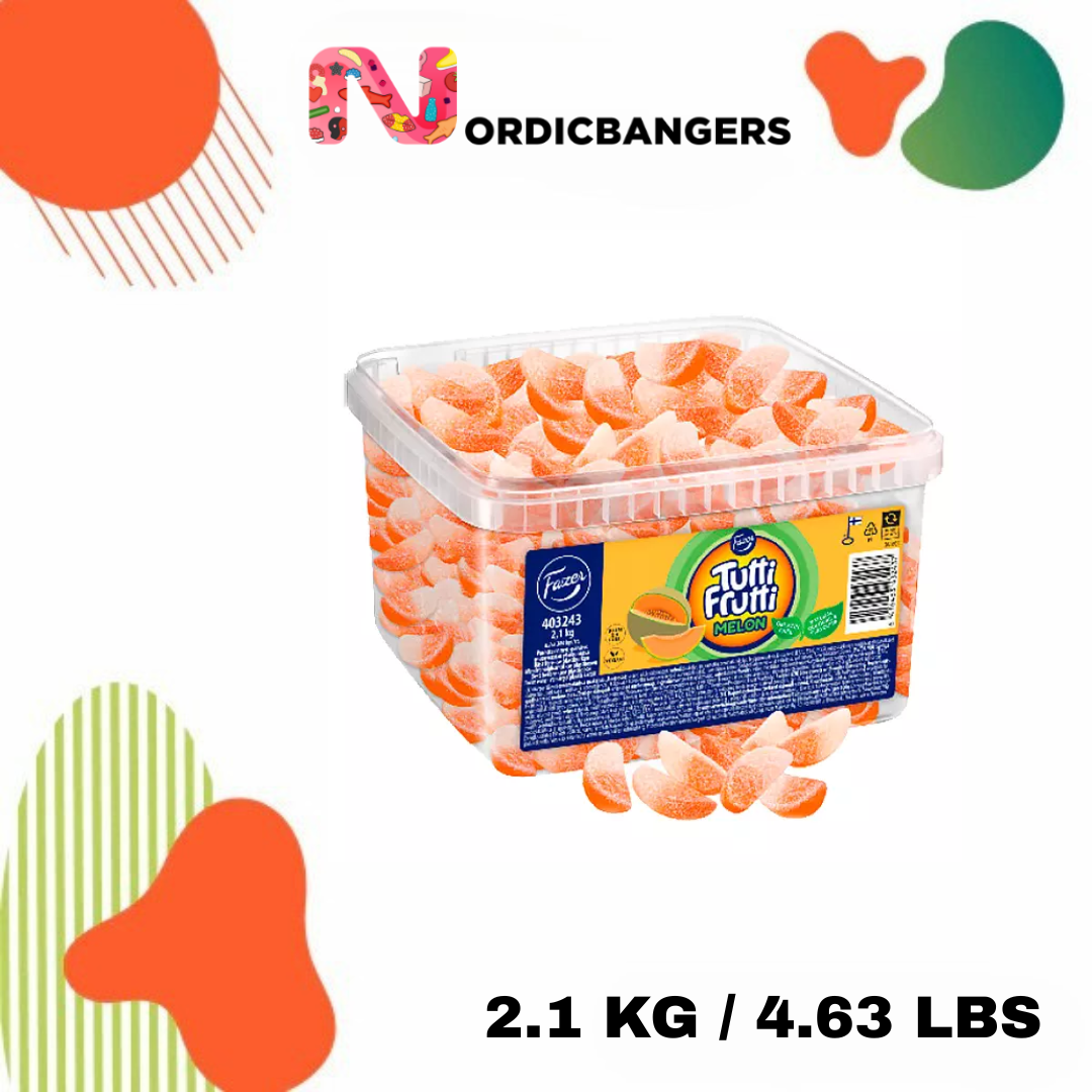 Nordicbangers - Swedish Candy Supply - Vendita all'ingrosso Caramelle gommose - Tutti Frutti Melone Aspro0
