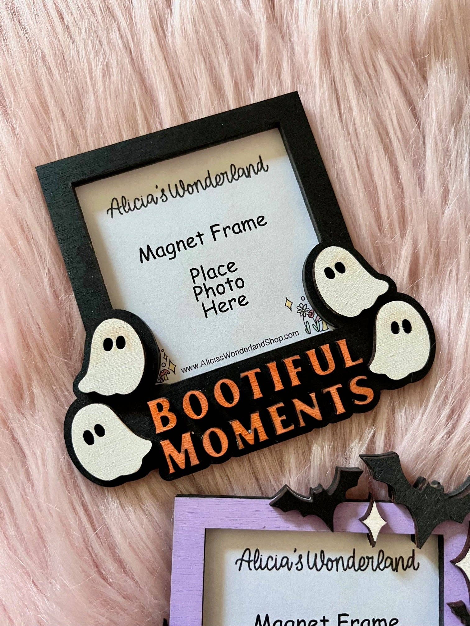 Alicia's Wonderland - Wholesale Picture Frame - Spooky Magnet Picture Frame| 3x3 Photo| Halloween 1