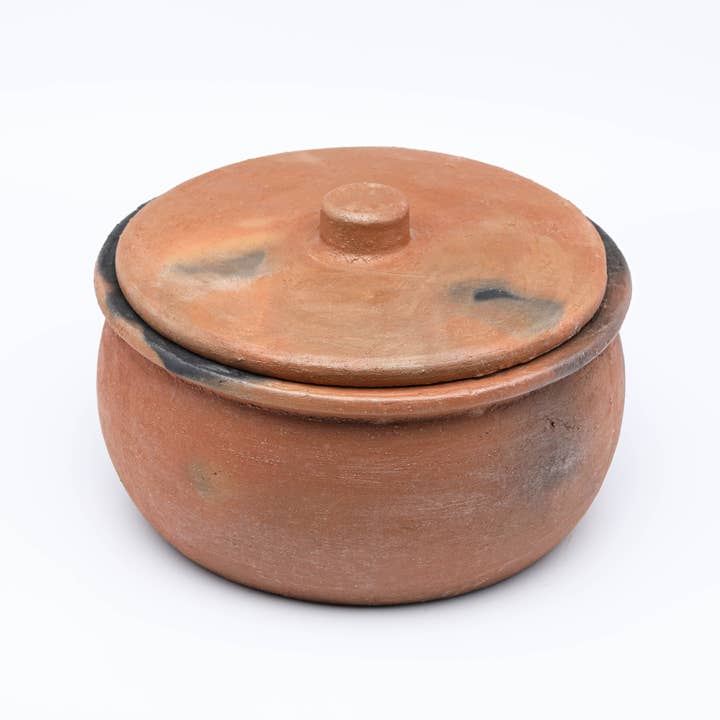 Hakan - Wholesale Cooking pot - Twice-baked Terracotta, Unglazed Clay Cooking Pot with Lid