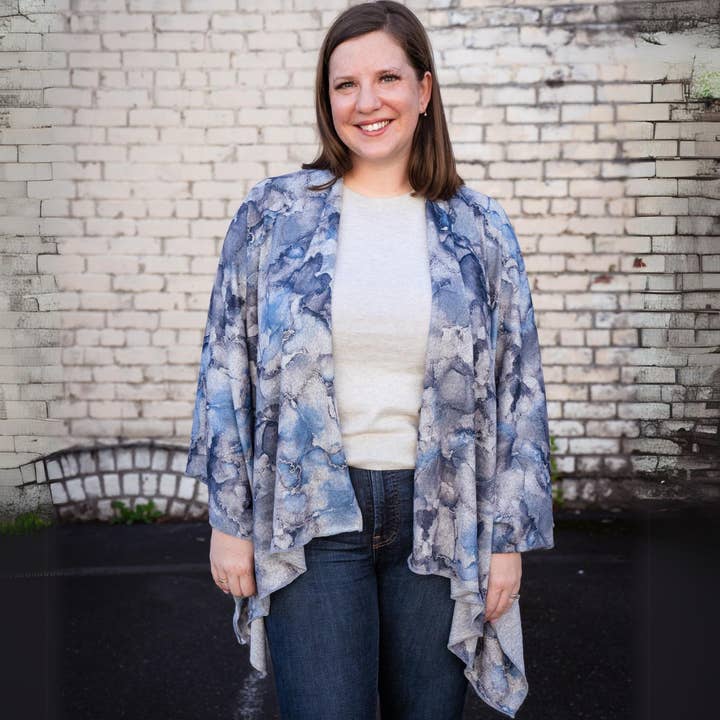 Dana Herbert - Wholesale Wrap - Women's - Heather Jersey Print Wrap1