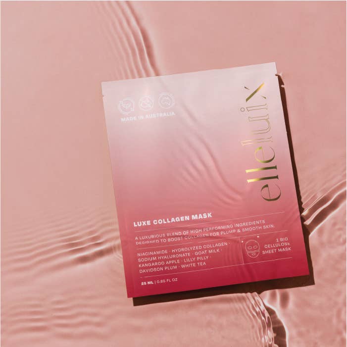 elleluix - Wholesale Skincare Face Mask - Luxe Collagen Bio Cellulose Sheet Mask
