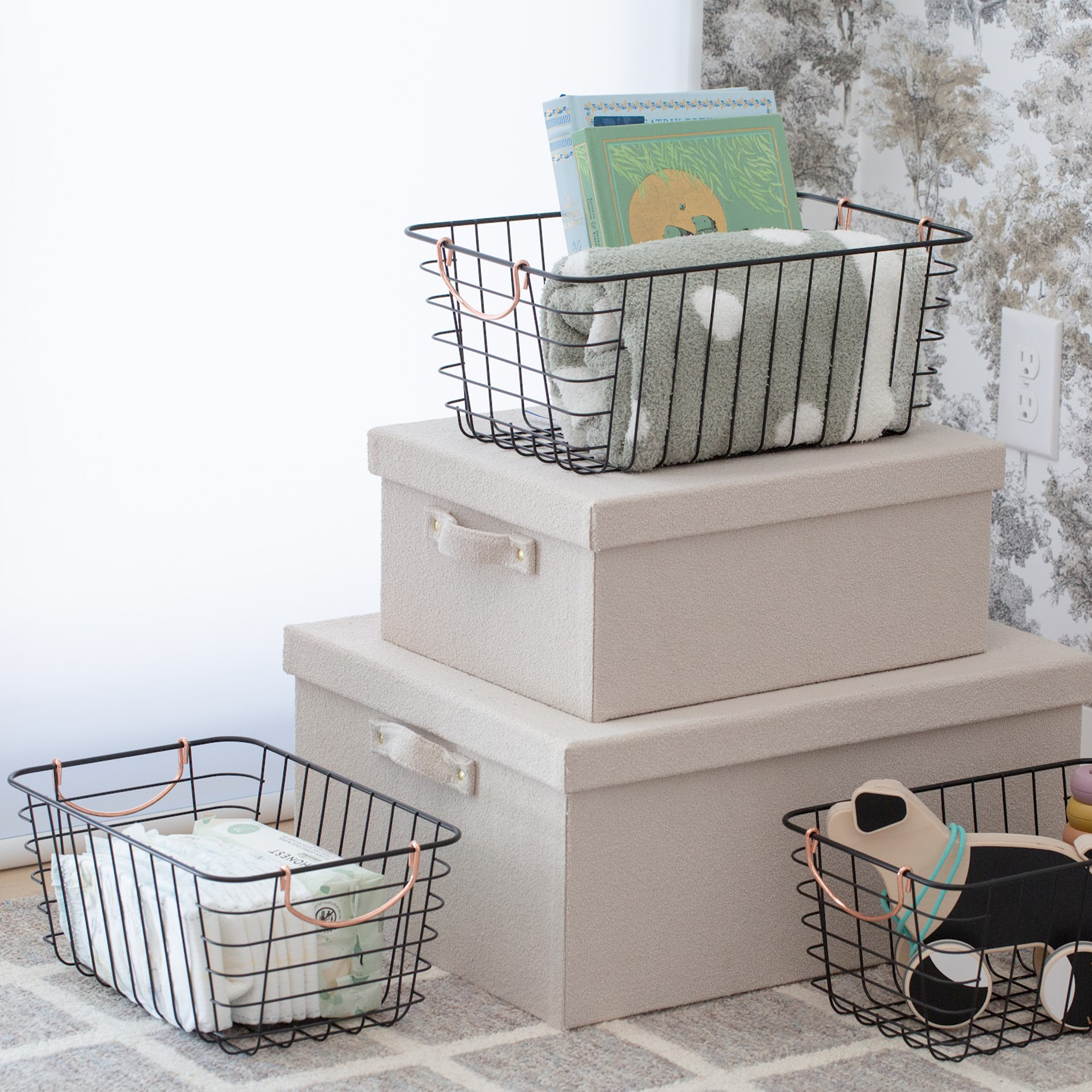 Better Houseware - Wholesale Basket - Copper Handled Wire Baskets5