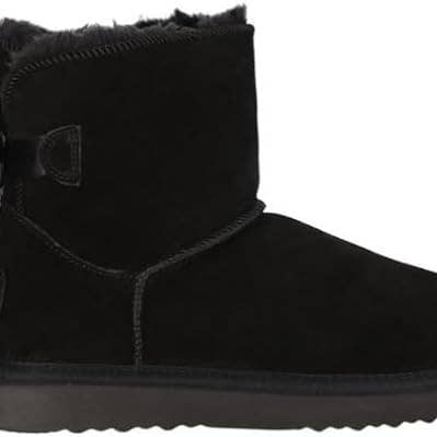 OB6166 OOG Damen Lederboots mit Schleife Black for wholesale on Faire2