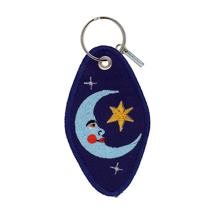 Patch Ya Later - Wholesale Keychain - Unisex - Sun and Moon Embroidered Keychain