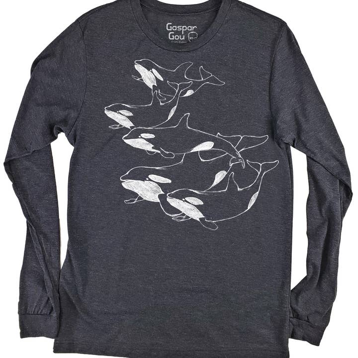 Orcas Lyle manga comprida masculina por atacado de Gaspar Gou