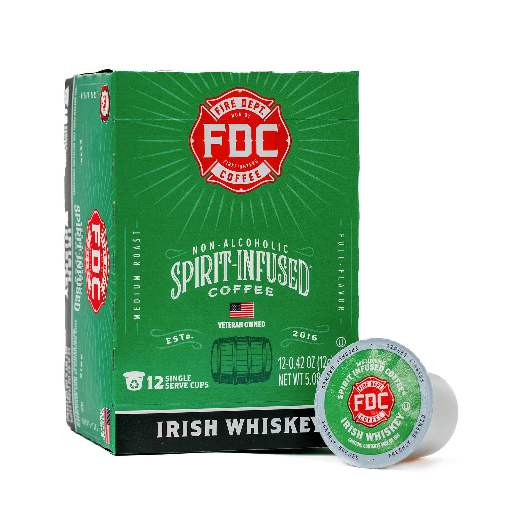 Fire Department Coffee, Inc. - Venta al por mayor Café molido - Cápsulas de café con infusión de whisky irlandés
