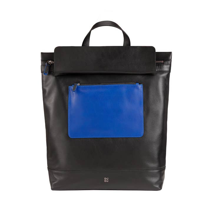 dudu - Vente Sac à dos – unisexe - Sac à dos en cuir Dudu avec fermeture éclair Noir