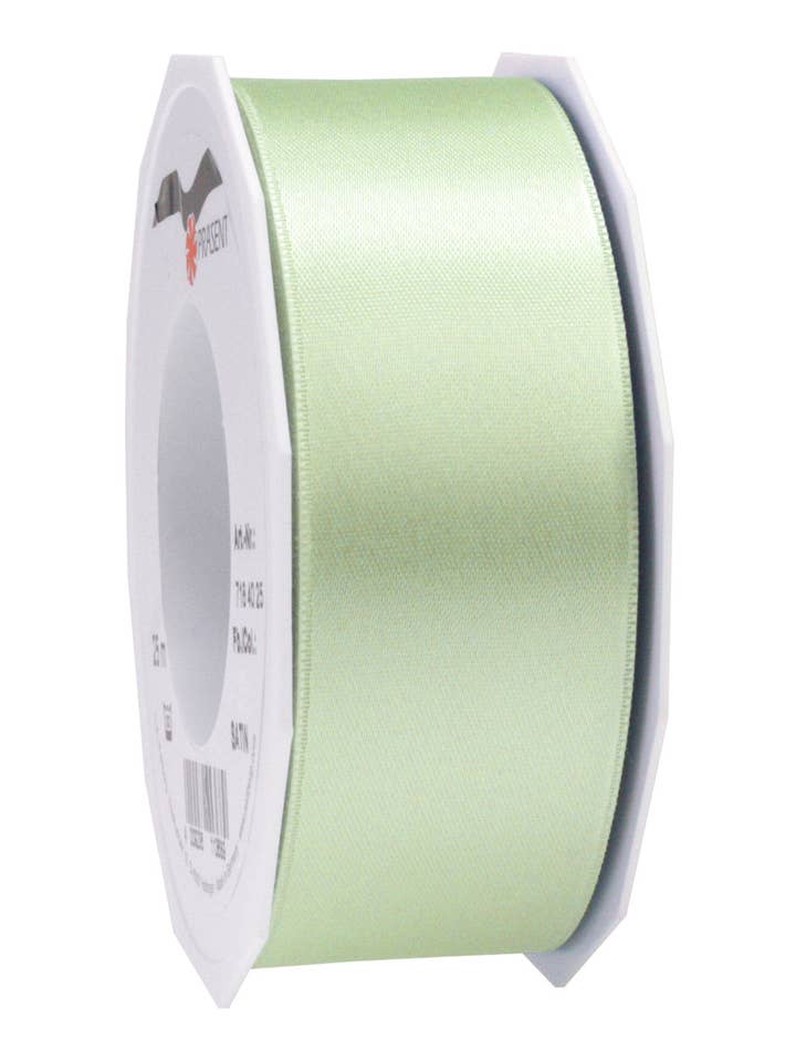 double satin 25 m spool 40 mm mint green for wholesale by C.E. PATTBERG GmbH & Co. KG