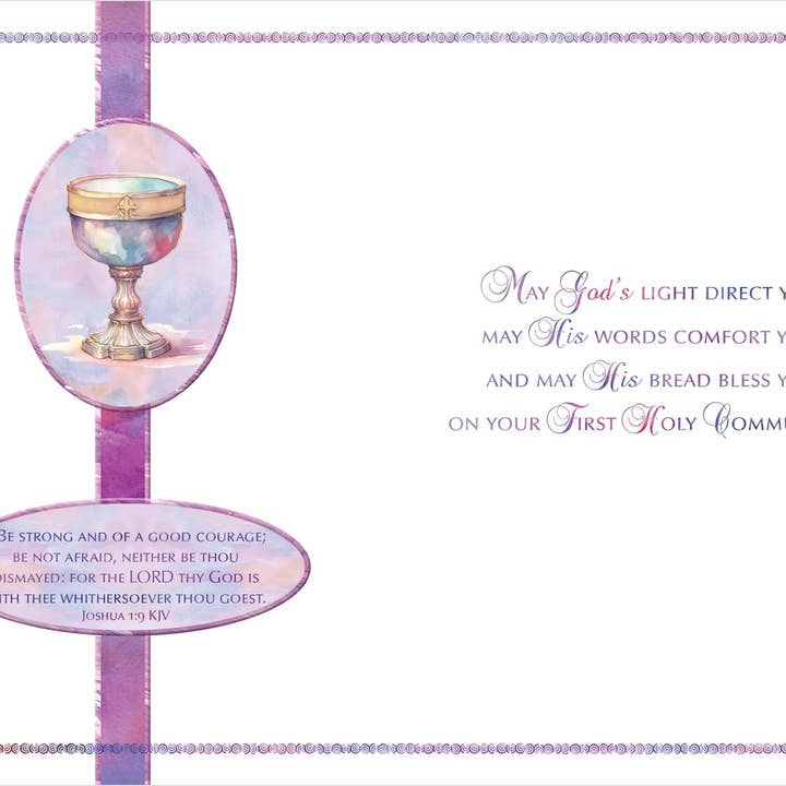 Crown Point Graphics - Wholesale Religious Card - First Communion | Communion Greeting Card3