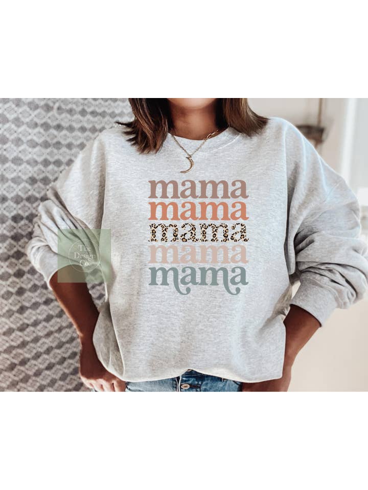 The Design Co. – Engroshandel Grafisk Sweatshirt - Dame – - Mor