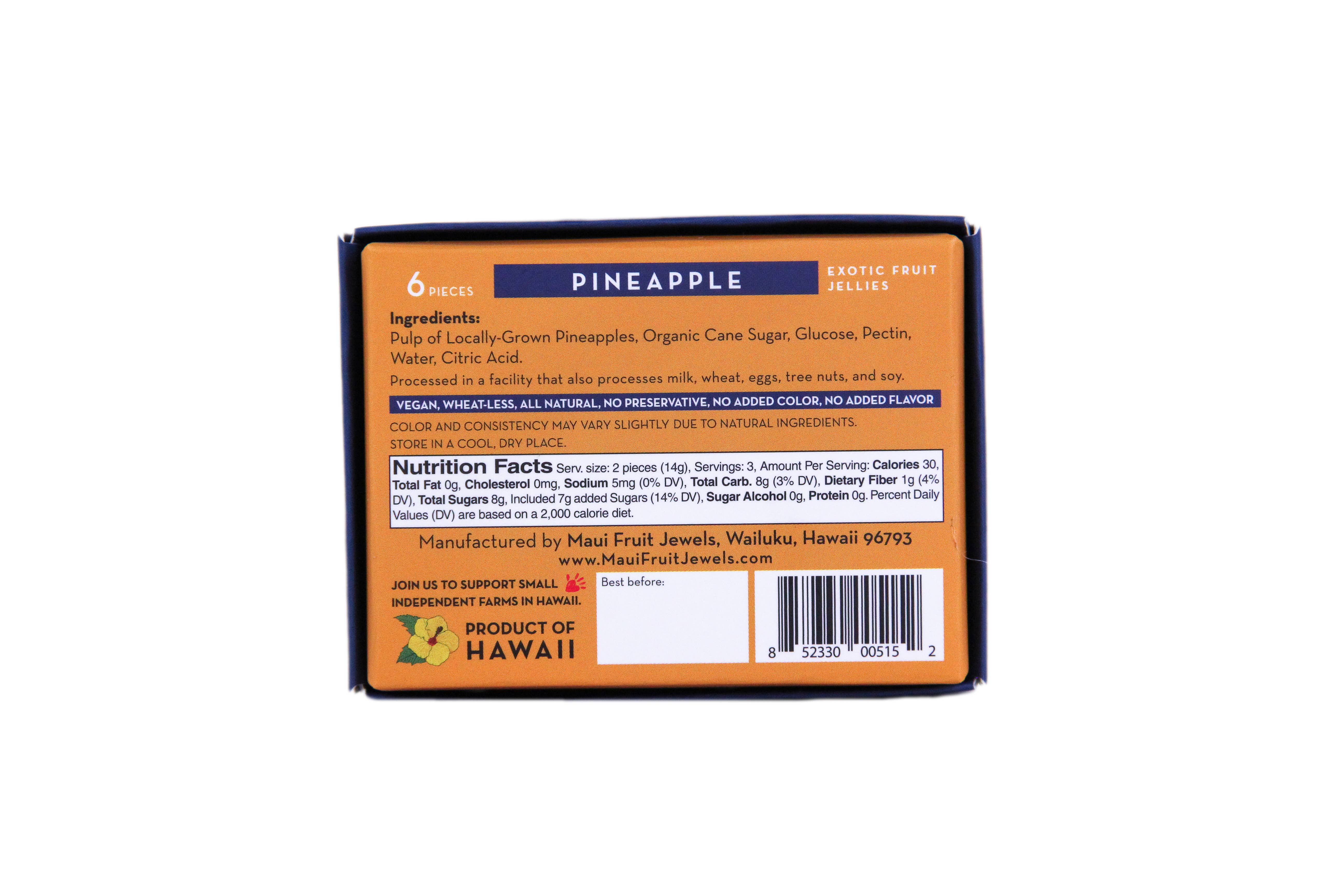 Maui Fruit Jewels - Wholesale Gummy - Pineapple Fruit Jellies3