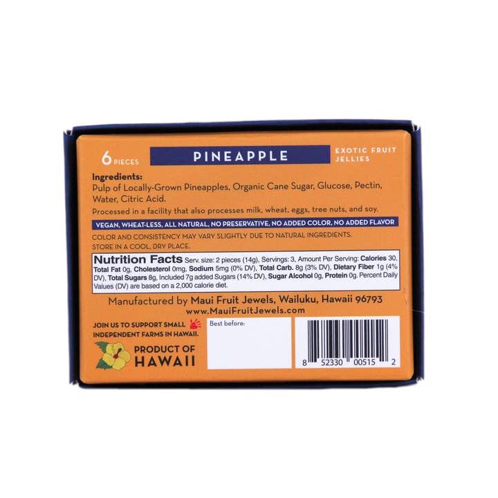 Maui Fruit Jewels - Wholesale Gummy - Pineapple Fruit Jellies3