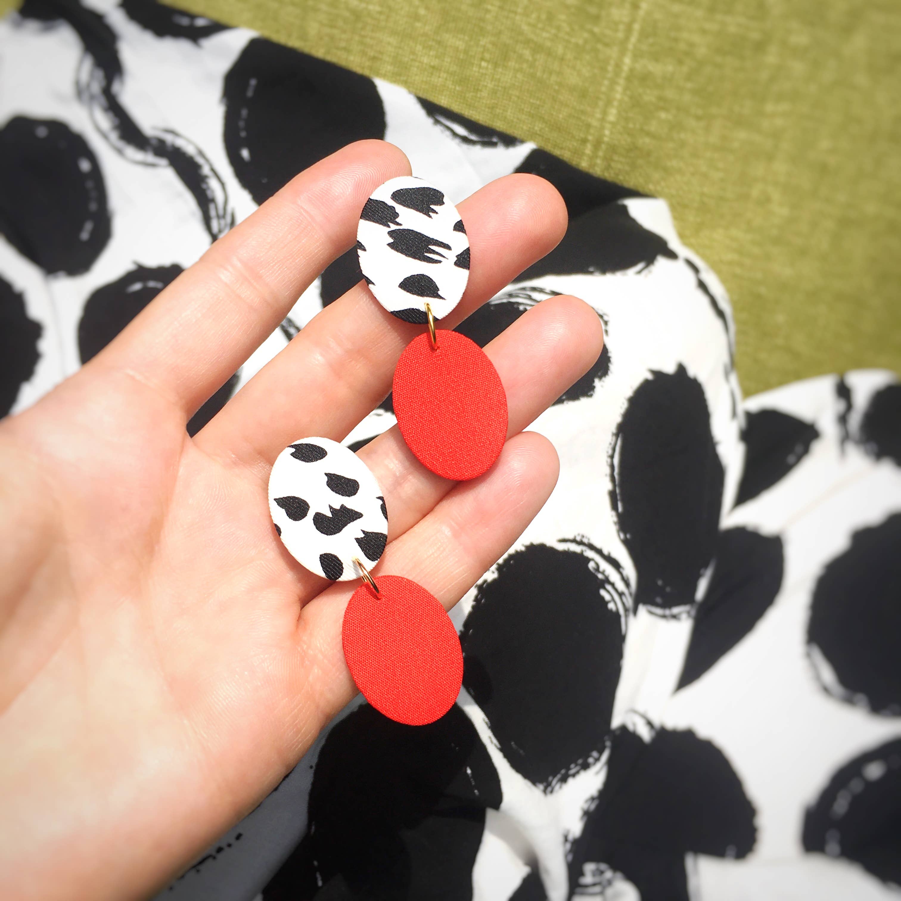 Silky Moons Jewelry – wholesale Dangle earrings – Ellipse Drops Dangle Stud Earrings1