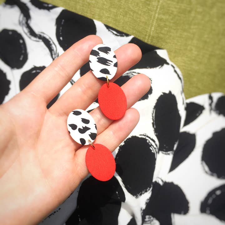 Silky Moons Jewelry – wholesale Dangle earrings – Ellipse Drops Dangle Stud Earrings1