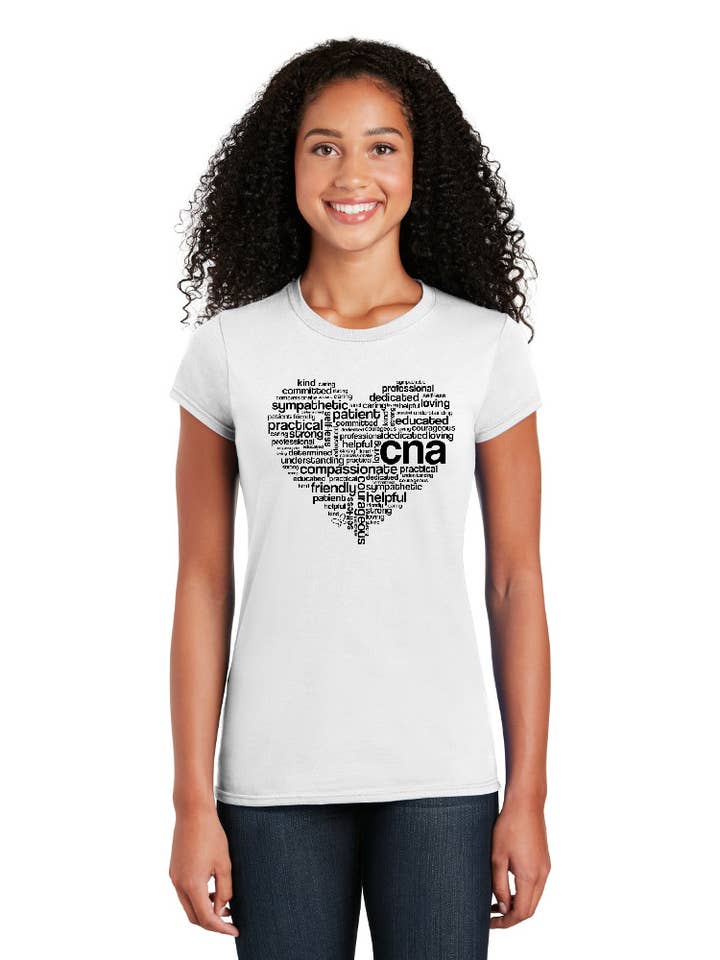 CNA Heart - Cotton Short Sleeve T-Shirt for wholesale by Cutieful