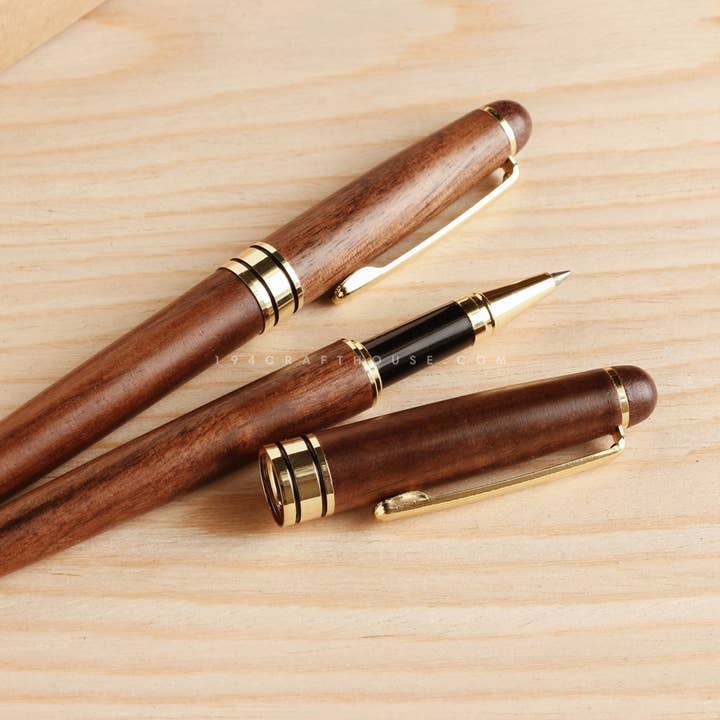 194 Craft House - Wholesale Pen - Custom Name Walnut Wooden Gel Pens - Home Gifts & Decor9
