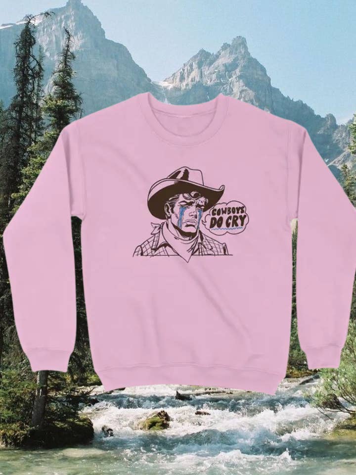 Sudadera de Mezcla Pesada Cowboys Do Cry para venta al por mayor de Intrigue Ink