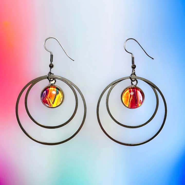 Originale Artwork Dobbelt Hoops - Sølv for engroshandel hos Drift Away Studio