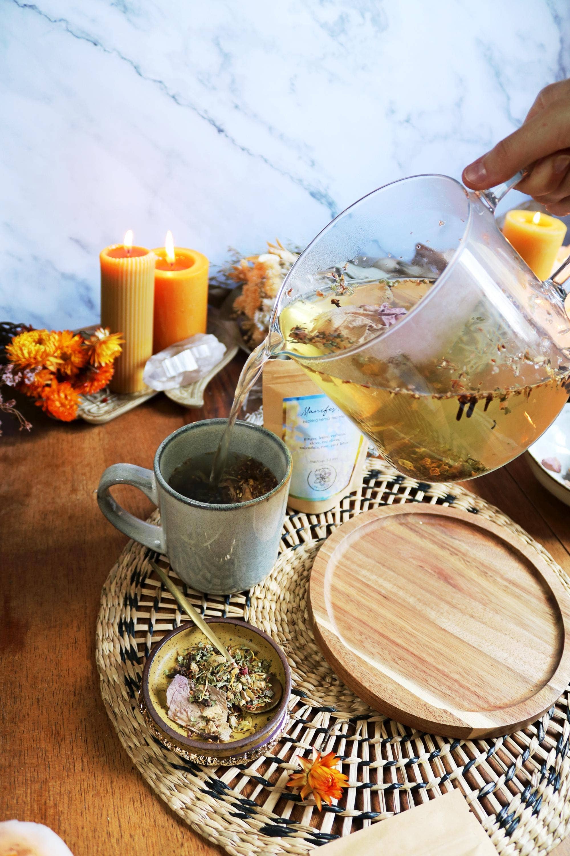 Ayamani Naturals - Wholesale Health/Detox Tea - Manifest Tea | Herbal Blend with Pink Lotus, Clove, Ginger2