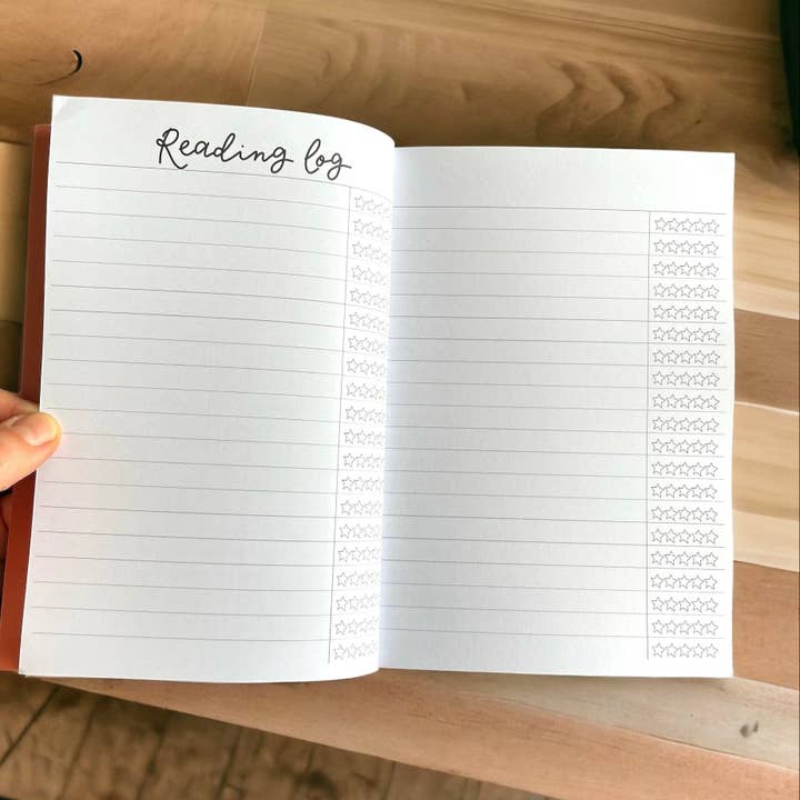 And Hope Designs - Wholesale Journal/Diary - Reading journal, sky blue pre-made pages book bullet journal