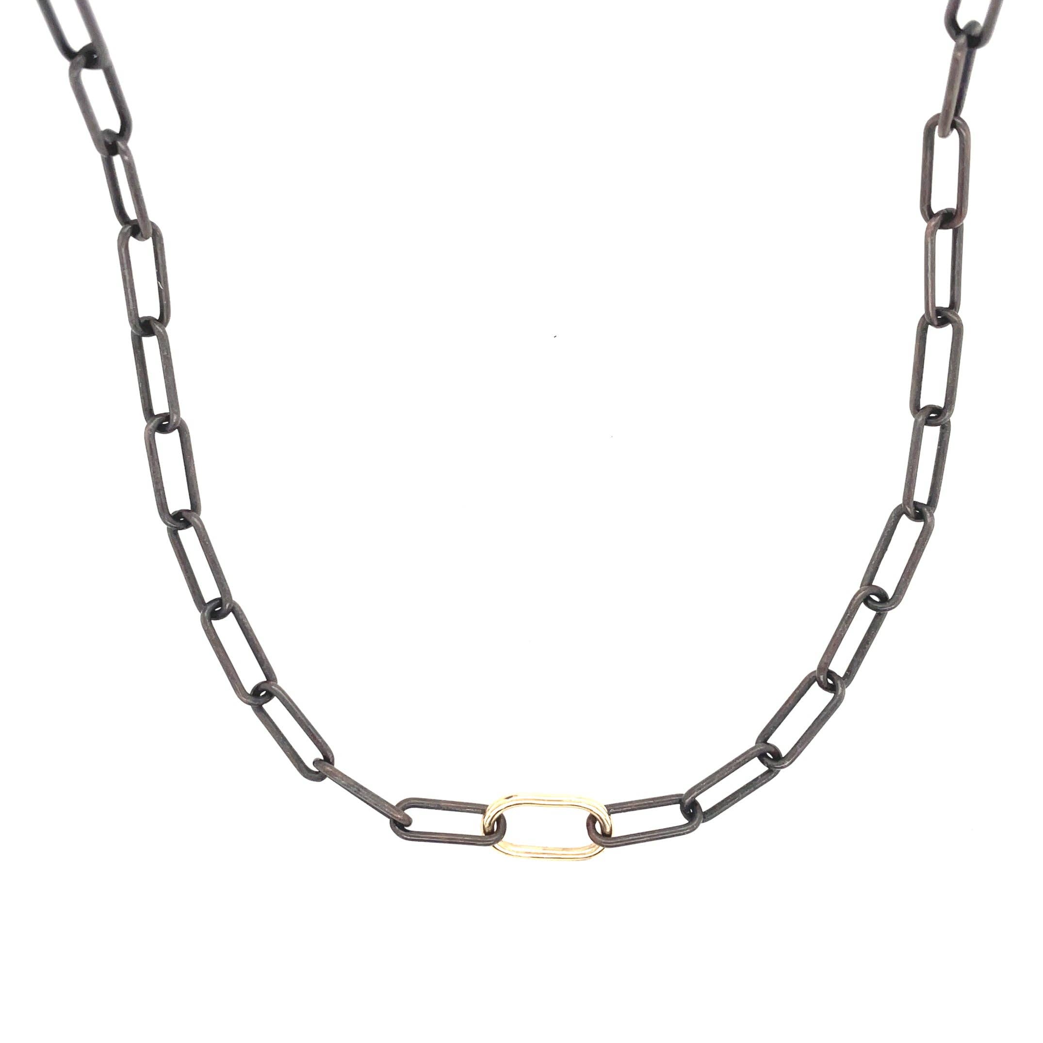 Flavia Bennett Designs - Wholesale Link & Chain Necklace - Round Paperclip Chain Necklace2