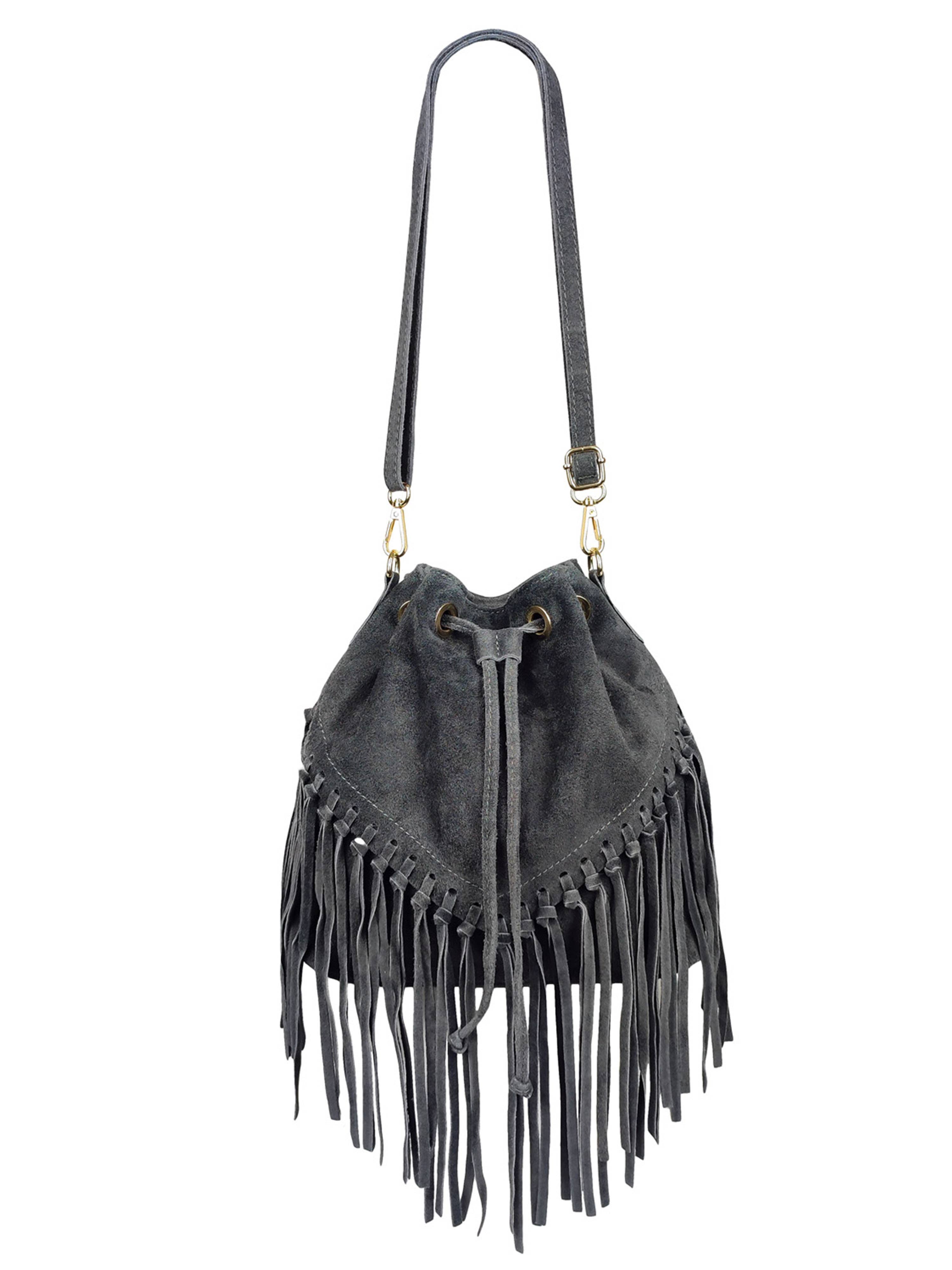 Florence Leather - Wholesale Shoulder Bag - Women's - Fringed suede bag10