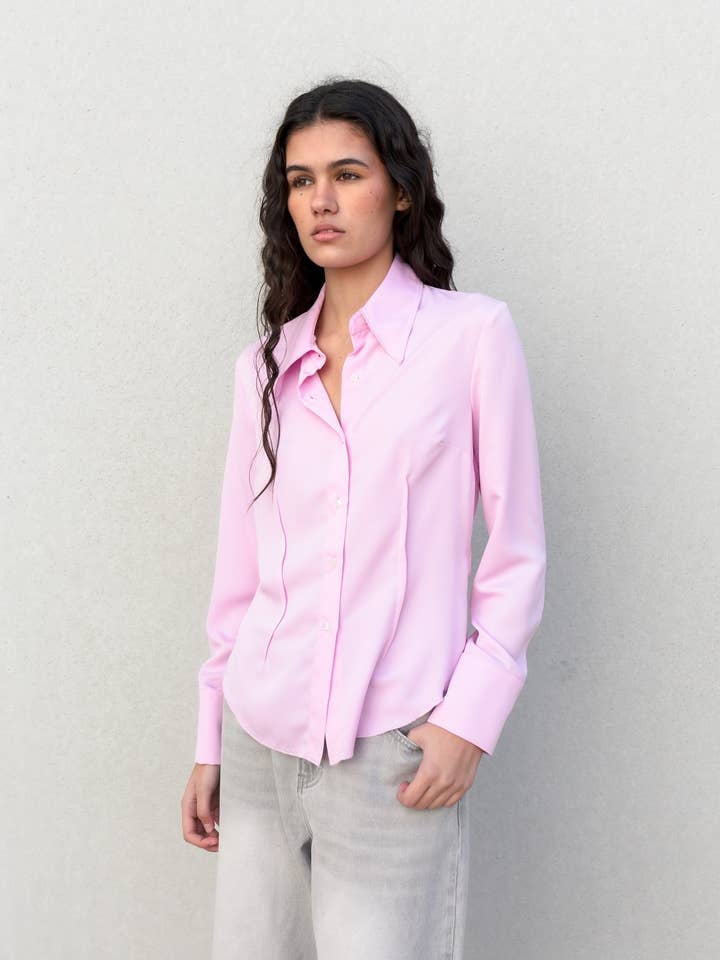 Tætsiddende skjorte med indsnit for engroshandel hos Javier Teruel García - InfinityWear