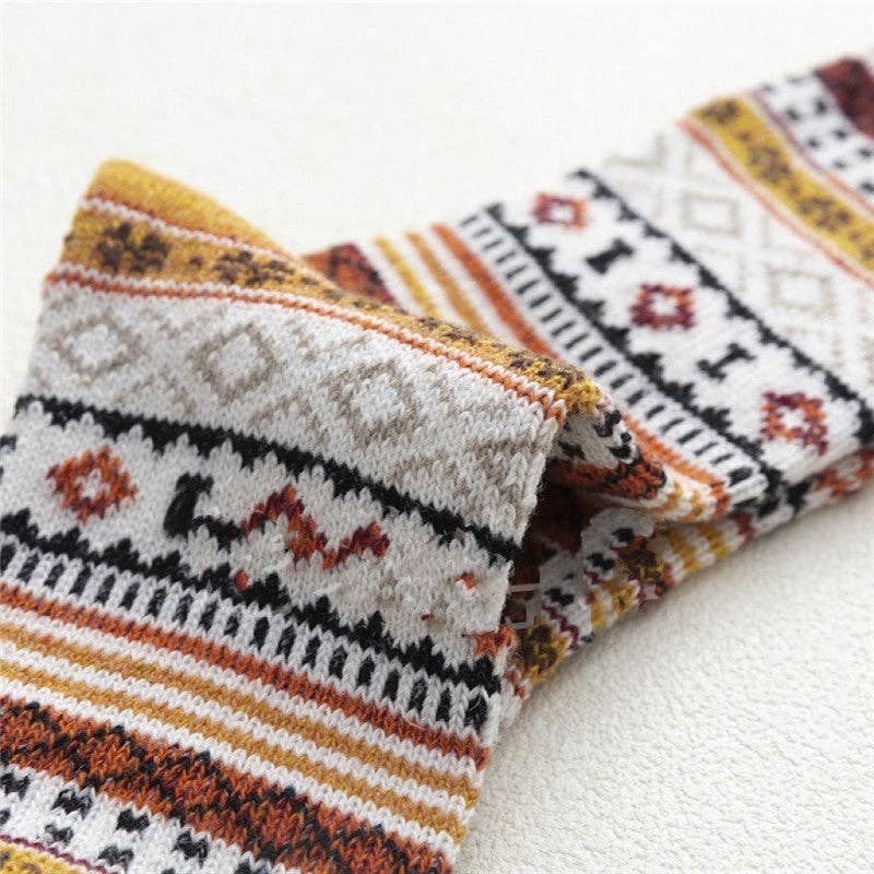 SAME AS THE PICTURE Breathable Soft Thick Mid-Calf Length Sock(A Set Of Five Pairs) for wholesale on Faire3