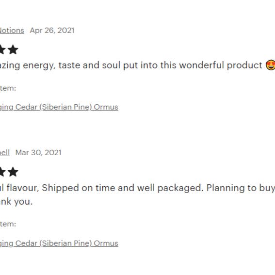 Kejiwa - Wholesale Elixir - Ringing Cedar (Siberian Pine) Ormus4