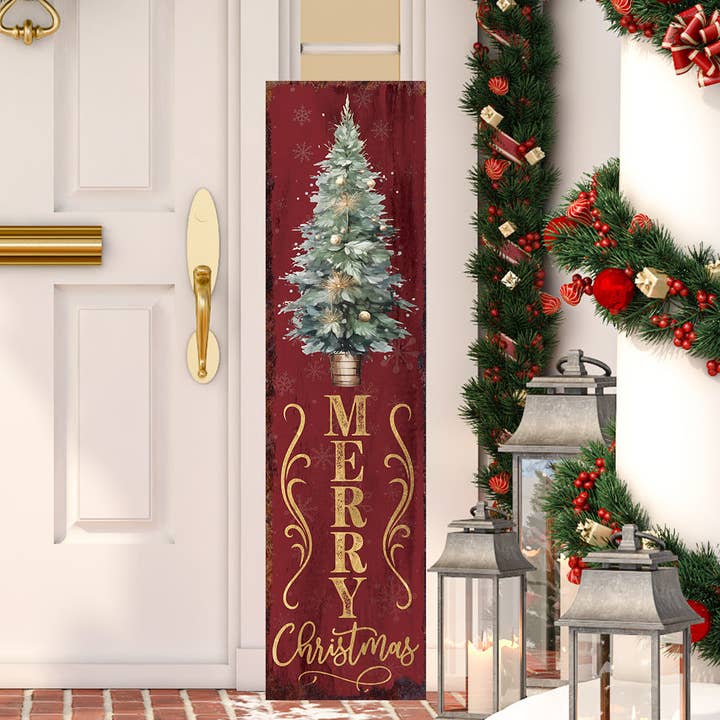 TX USA Corporation - Wholesale Christmas Decoration - Vintage Farmhouse Merry Christmas Porch Sign | Outdoor Holiday Decor5