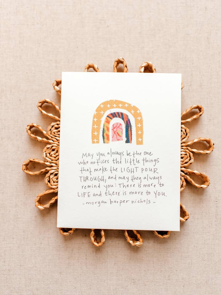 Rainbow Card Inspirational Single Card for wholesale by Sweet Julie Marie