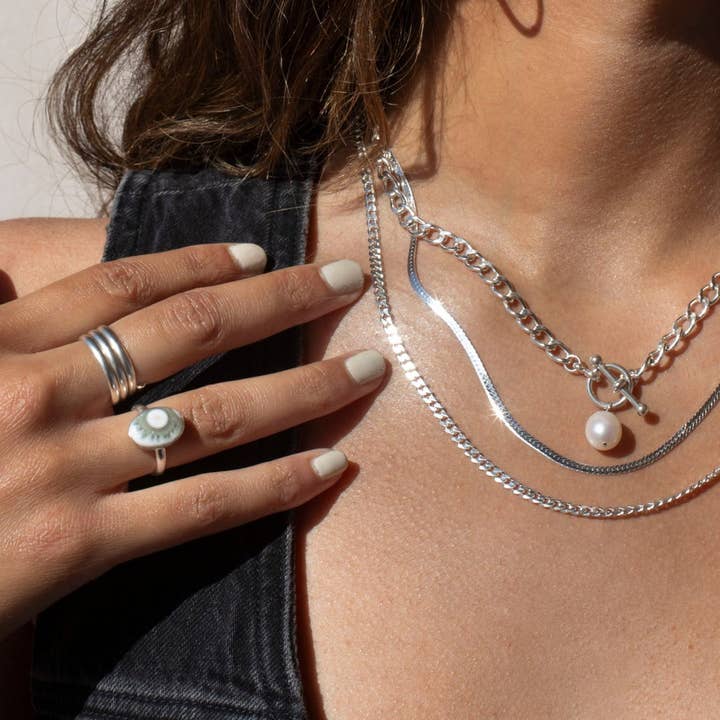 Token Jewelry – Großhandel Einzelstein-/Solitär-Ring – Meeresblütenring3