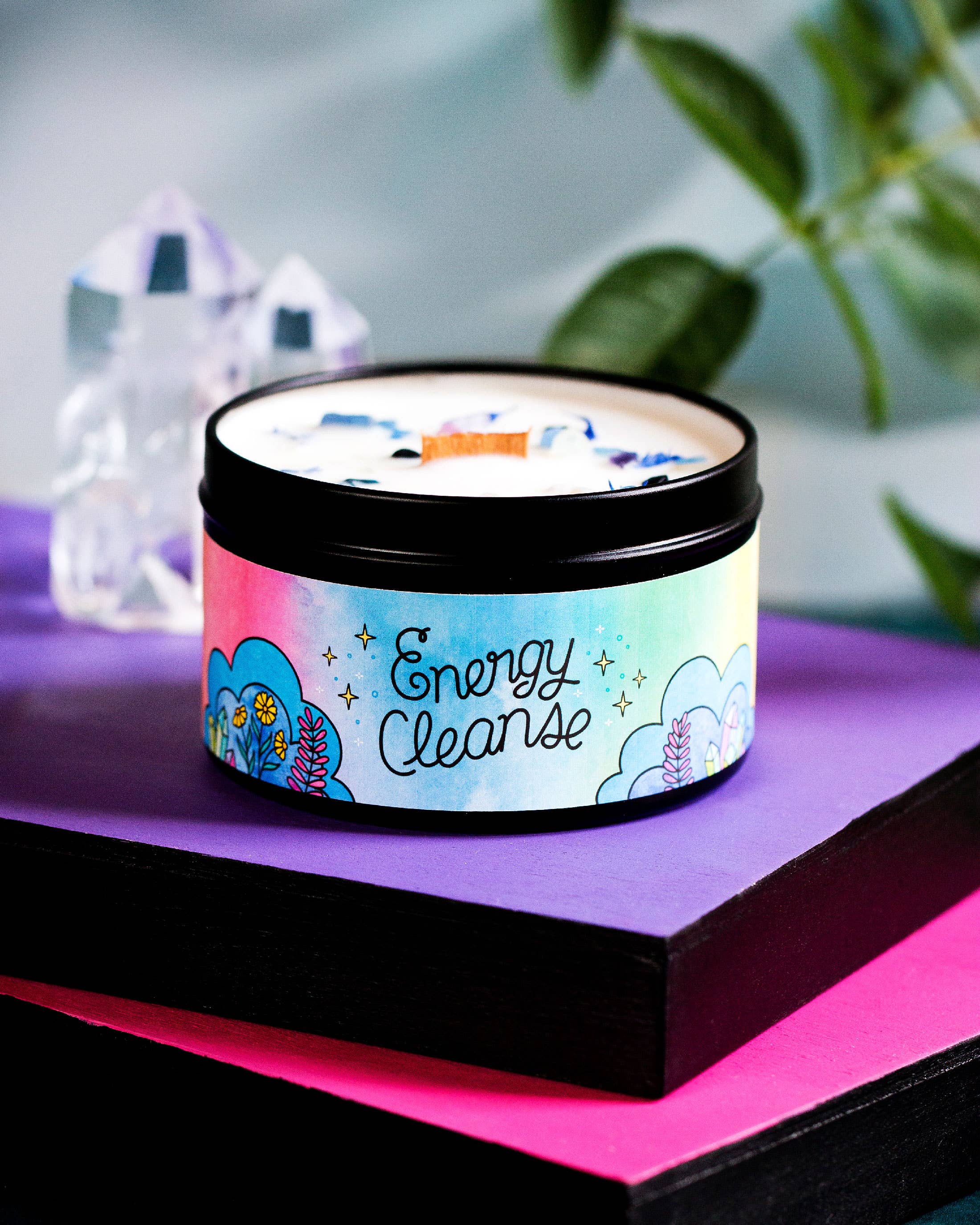 Rachel Beyer - Wholesale Travel Candles - Energy Cleanse Magic Aromatherapy Candle - Citrus & Herb4