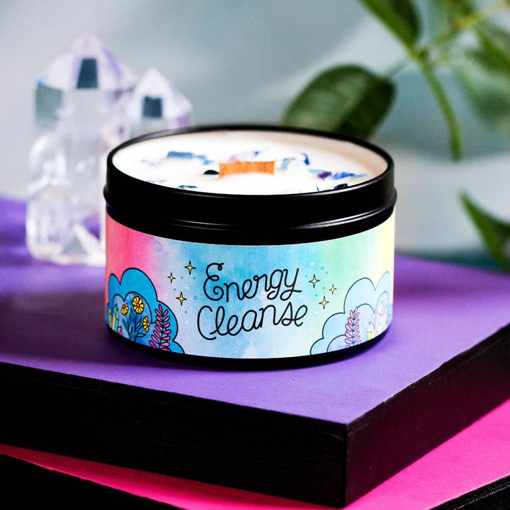 Rachel Beyer - Wholesale Travel Candles - Energy Cleanse Magic Aromatherapy Candle - Citrus & Herb4