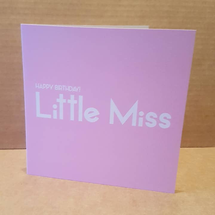 Tessera Little Miss per la vendita all'ingrosso da parte di Streetgreets