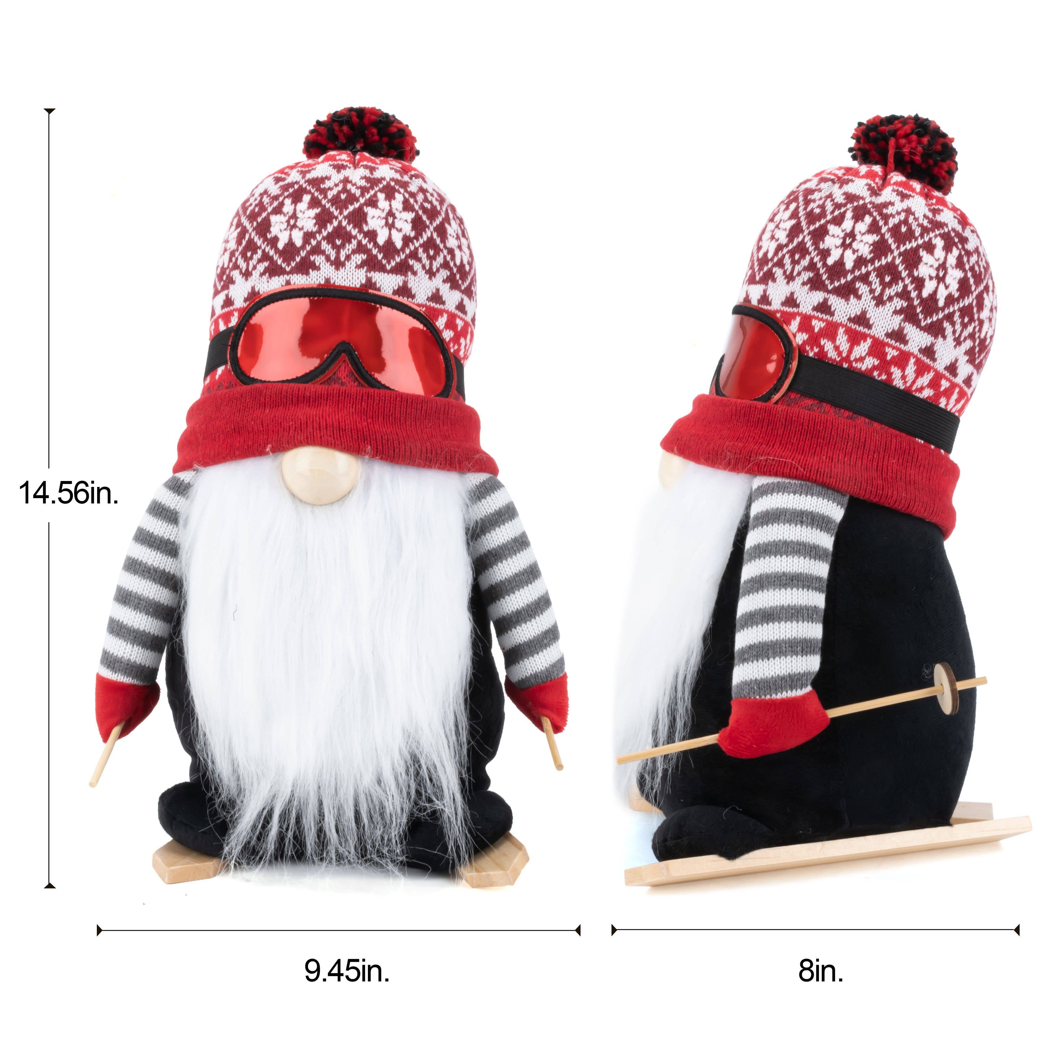 DesignStyles Home - Wholesale Christmas Decoration - Willow & Riley Christmas Theme Winter Skier Gnome2