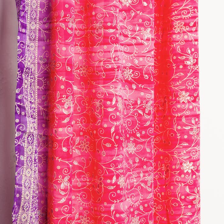 Colors By Padmini - Wholesale Curtain - Purple Haze Home Collection Light-filtering Sari Curtains11