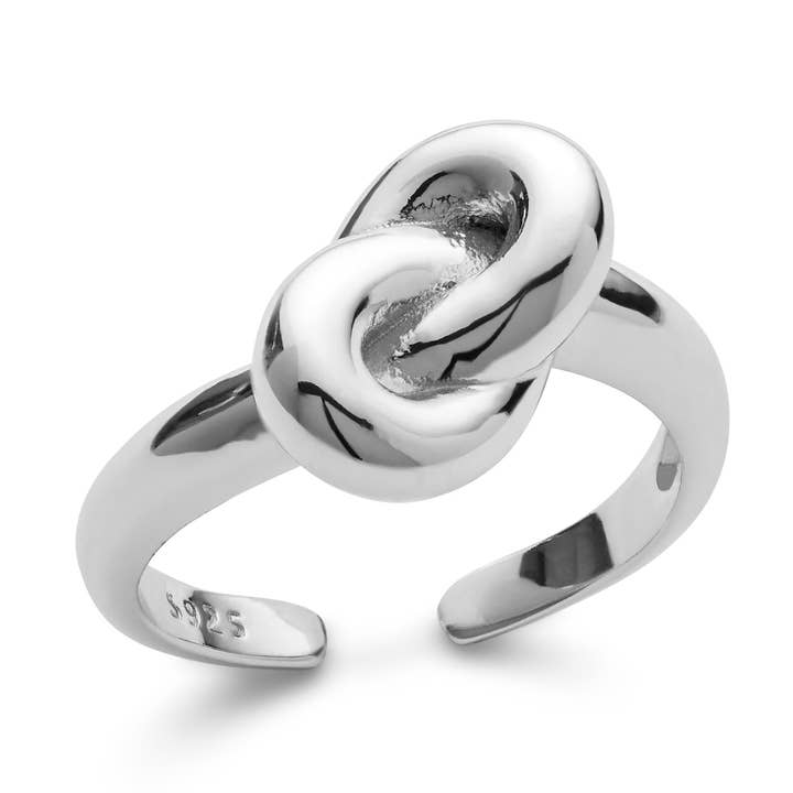 Sterling Silver Knot Ring for wholesale by Elk & Bloom