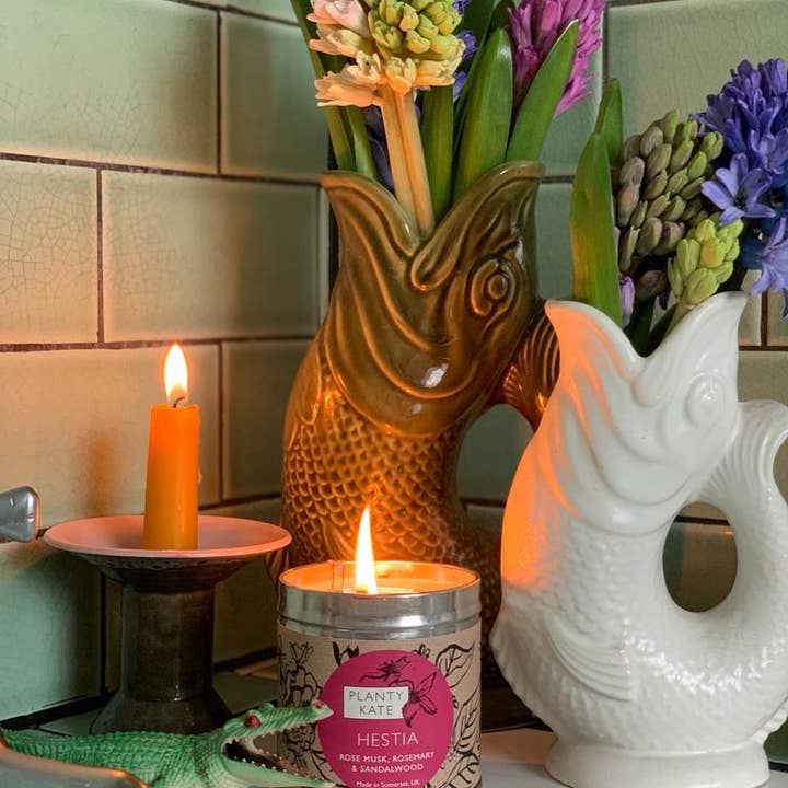PLANTY KATE - Wholesale Reiskaarsen - Hestia Candle: Rose Musk Candle, VK, veganistisch, eco5