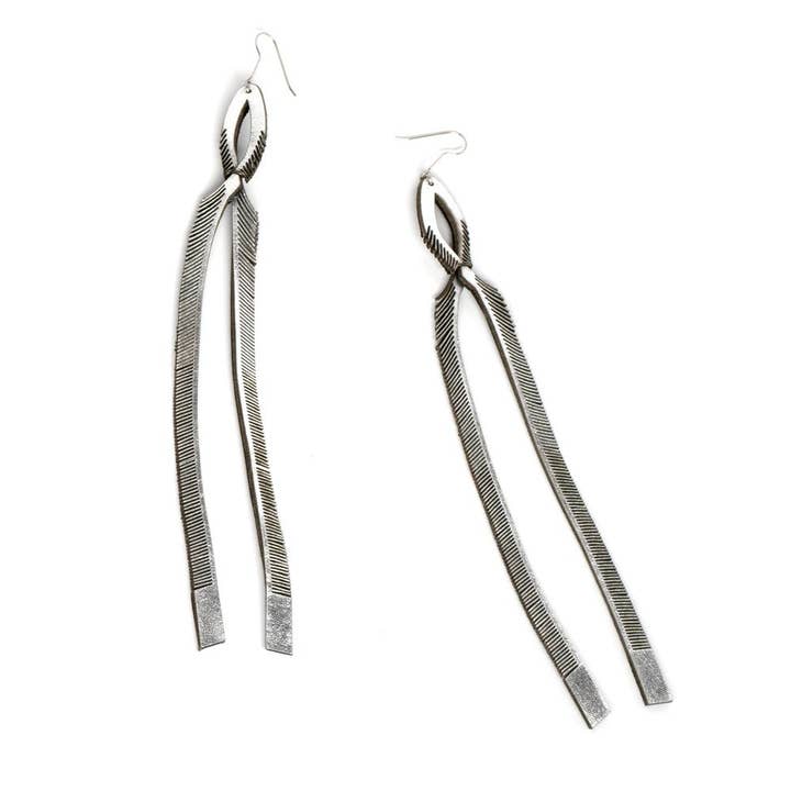 Chevron Tie Earrings for wholesale by Oropopo